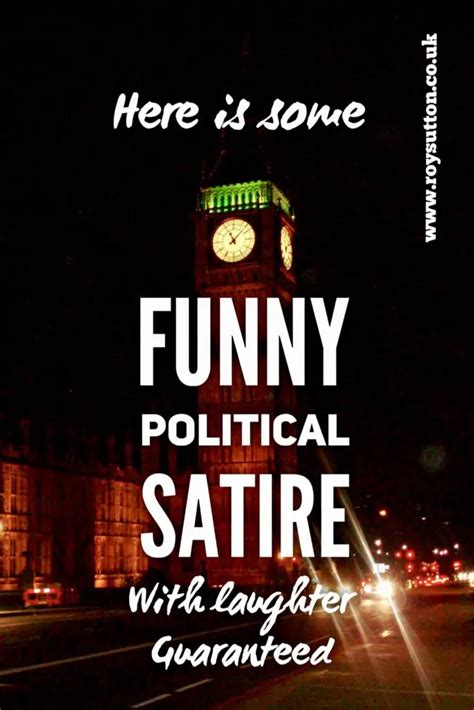 Funny Political Satire With Laughter Guaranteed Roy Sutton