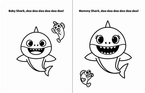 28 Baby Shark Coloring Page in 2020 | Shark coloring pages, Baby shark