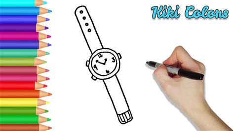 How to draw wrist watch | teach drawing for kids and. How to Draw Wrist Watch | Teach Drawing for Kids and ...