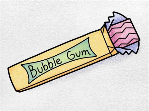 Bubble Gum Drawing Helloartsy