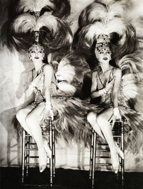Dancers Dolly Sisters Ziegfeld Girls Vintage Burlesque