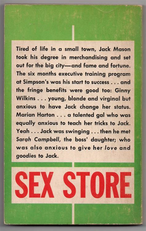 Sex Store By Thomas Vail Pbo Vintage Sleaze Paperback 1964 Rapture Books 405 Gga