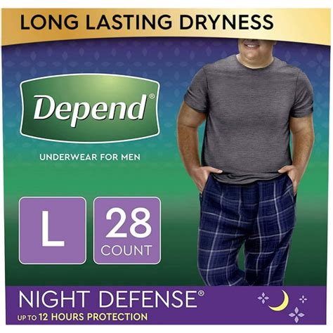 Depend Night Defense Incontinence Underwear For Men Overnight