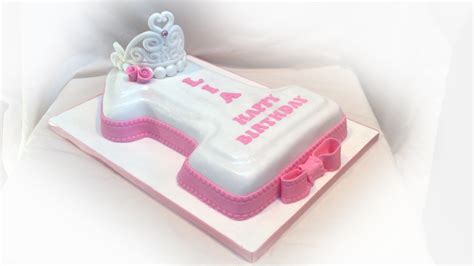Number 1 Birthday Cake Pink Bakealous
