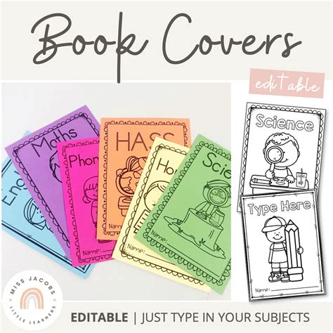 Book Covers Editable Miss Jacobs Little Learners Reviews On Judgeme