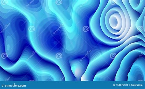Abstract Bright Blue Curve Texture Beautiful Elegant Illustration
