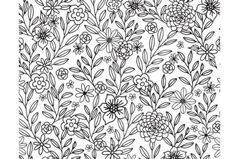 Floral Doodles Seamless Pattern 2445
