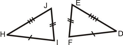 Since all three pairs of sides and angles have been proven to be congruent, we know the two triangles are. SSS Triangle Congruence | CK-12 Foundation