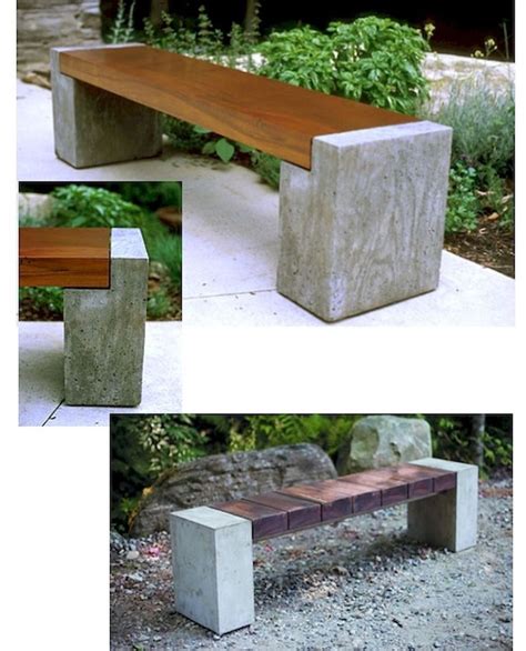 Awesome Diy Outdoor Bench Design Ideas Backyard Concrete Diy Garden Furniture