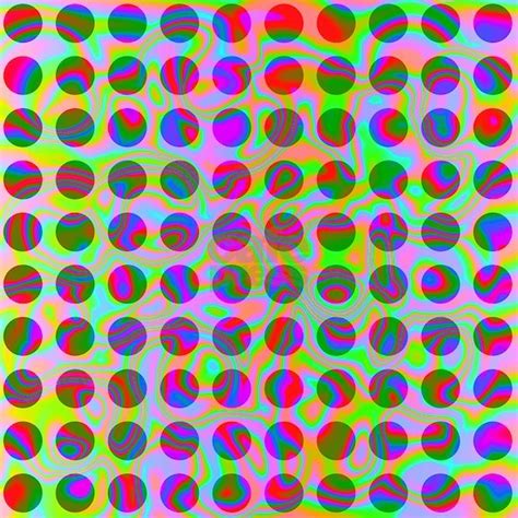 Psychedelic Rainbow Spots Pattern 35 Button 100 By Hippytshop