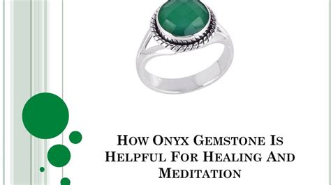 How Onyx Gemstone Is Helpful For Healing And Meditation Youtube