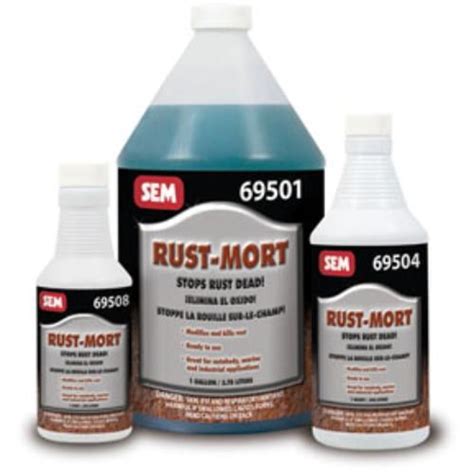 Sem Products 69508 Rust Mort Rust Preventive Coating Black 1 Pt Each