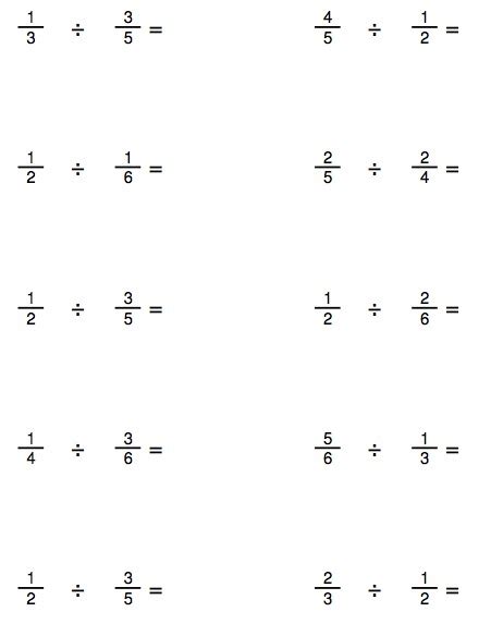 6th Grade Math Worksheets And Division Problems