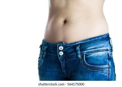 Sexy Fit Woman Jeans Naked Stomach Stock Photo 564175000 Shutterstock