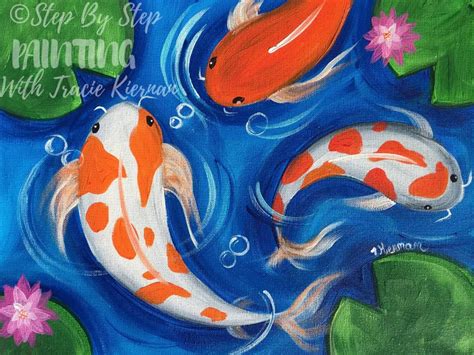 Koi Fish Painting Step By Step Tutorial With Pictures Koi Painting