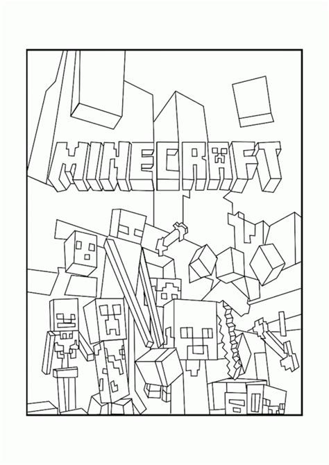minecraft zombie coloring page coloring home