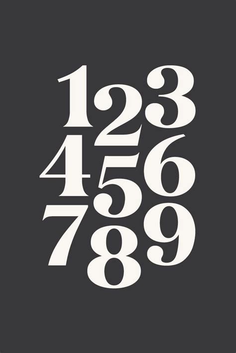 The Karlie Serif Has A Beautiful Set Of Numbers Numbers Font