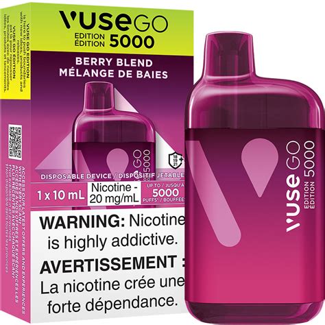 Vuse GO Edition 5000 Disposable Vape Berry Blend 1pk 10mL 180 Smoke