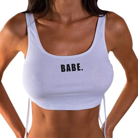 Tops Damen Sommer Sexy Bauchfrei Eng Frauen Tank Top Blusen Crop Top Subfamily Sport Bh