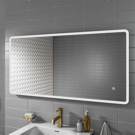 Grade A1 Ariel 1200 X 600mm Illuminated Led Bathroom Mirror With Demister And Shaver Socket