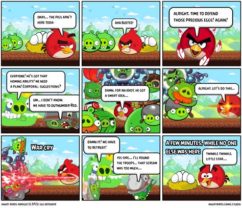 Angry Birds Abriged S1 Ep23 Egg Defender Comic Studio