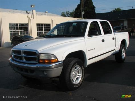 2002 Bright White Dodge Dakota Slt Quad Cab 4x4 52362077 Photo 1