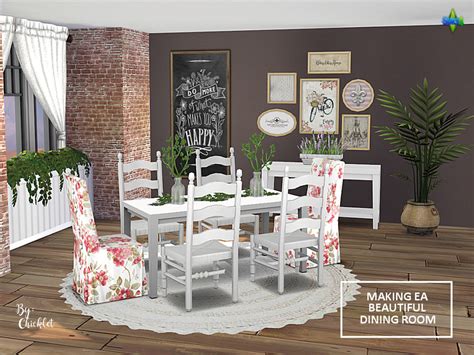 The Sims Resource Making Ea Beautiful Dining Room Set Read Desc For