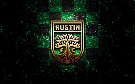 Download Wallpapers Austin Fc Glitter Logo Usl Green