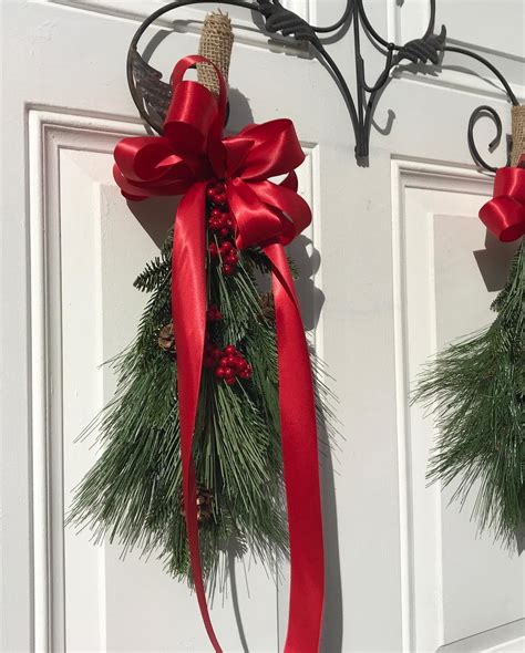 Christmas Swags ~ Pine Double Door Swags ~ Interior Decor ~ Wall Accent
