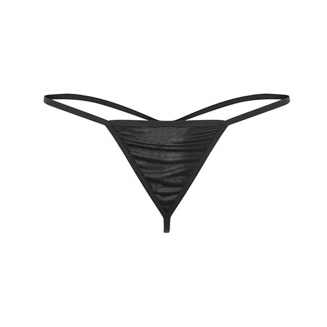 women s sexy underwear ladies glossy silk satin panties erotic lingerie g string t back thong