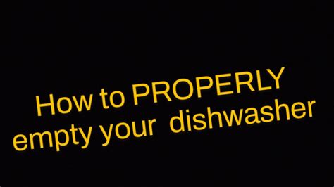 How To Empty The Dishwasher The Right Way First Video Pls Show Some