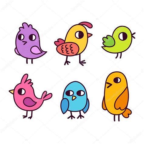 Cute Cartoon Birds