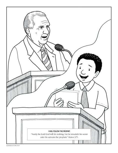 Nelson to the primary kids or our kids at home for fhe. Prophet mormon coloring pages download and print for free