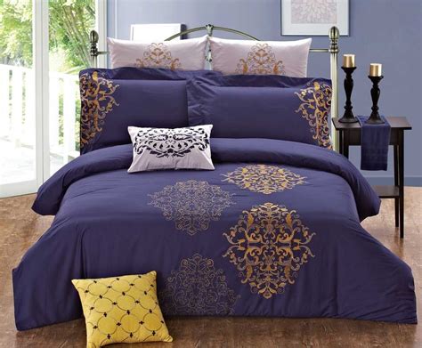 Purple And Gold Bedding Duvet Cover Sets Sports Bedding Gold Bed