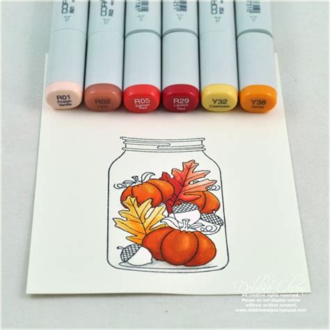 Friendship Jar Fall Fillers Coloring Tutorial Thinking Inking