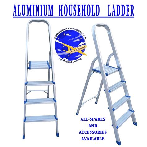4 Feet 6 Step Giraffe Aluminium Folding Platform Step Ladder For Home