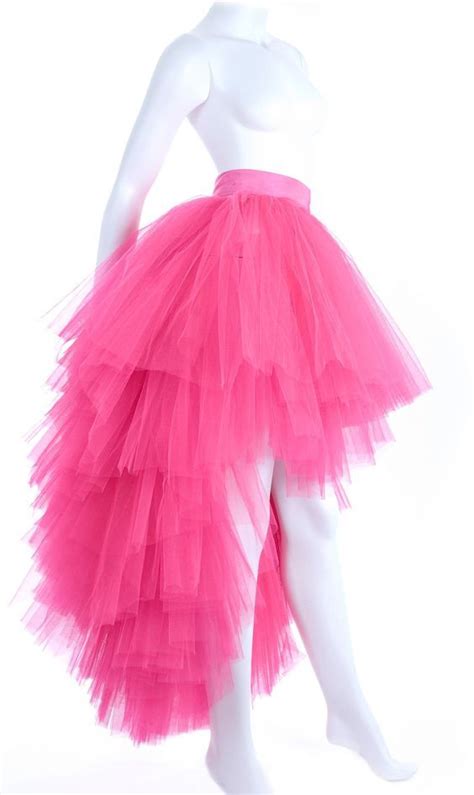 07202019 Tulle Skirt In Hot Pink Beautiful Tailored Asymmetrical