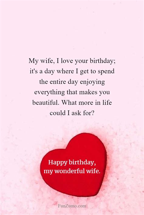 100 Birthday Wishes For Wife Happy Birthday Quotes And Messages Funzumo
