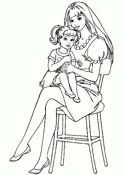 Big Sister Coloring Page - Coloring Home