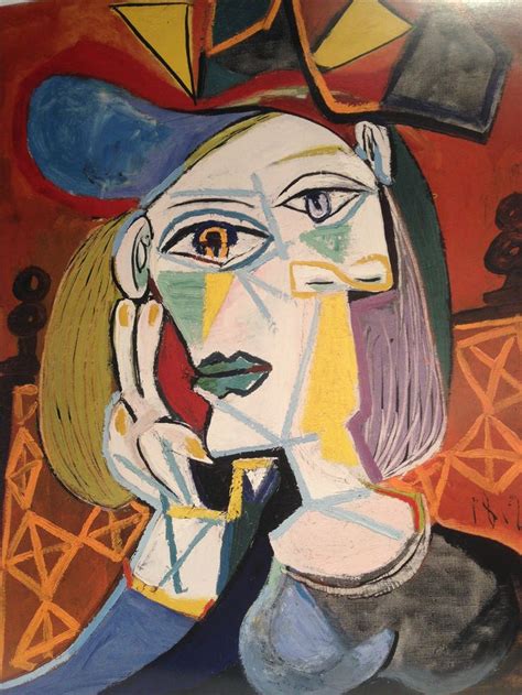 Woman With A Colourful Hat 1939 Oil On Canvas With Images Pablo Picasso Art Picasso Cubism