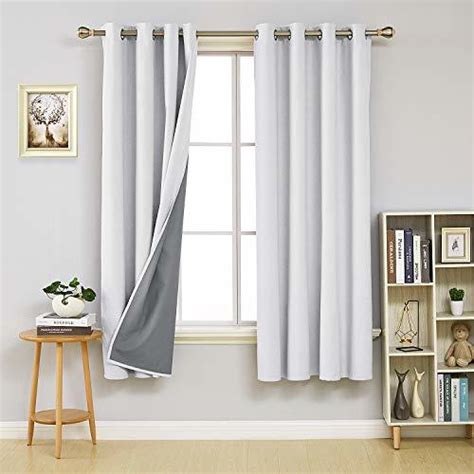 Deconovo Total Blackout Curtain 72 inch Long Thermal ...
