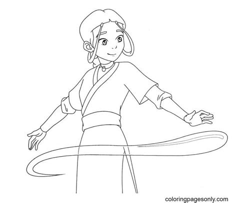 Beautiful Katara Coloring Pages Avatar Coloring Pages 53 Off