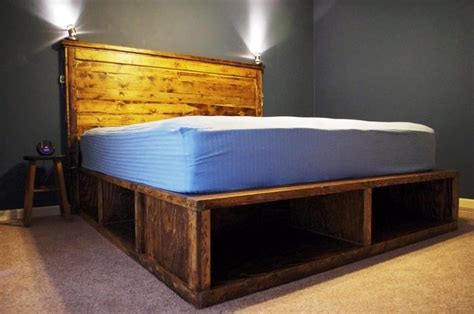 We're finally done with our diy platform bed with storage that we started a bajillion years ago. DIY Wood Bed Frame with Storage - just88cents.club | Bed ...