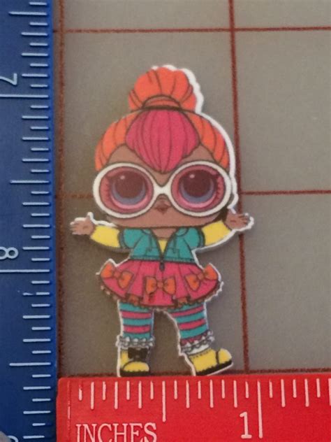 Laugh Out Loud Lol Big Glasses Girl Acrylic Resin The