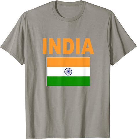 India Flag T Shirt Cool Indian Tiranga Flags T Top Tee Clothing