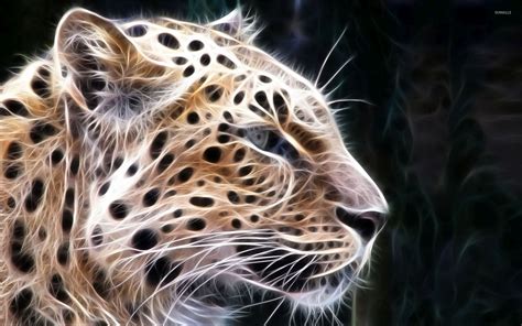 Light Leopard Sketch Wallpaper Digital Art Wallpapers 54556