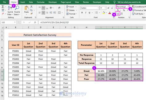 how to tally survey results in excel step by step exceldemy