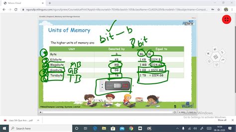 Computer memory acts like that paper tape to help the processor store information and. 5th class Computer ch 2 Memory and Storage Devices - YouTube