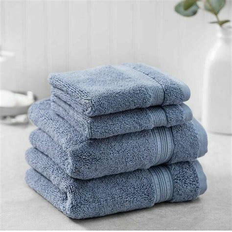 Charisma 100 Cotton 2 Luxury Hand Towels And 2 Wash Cloths Flint Stone