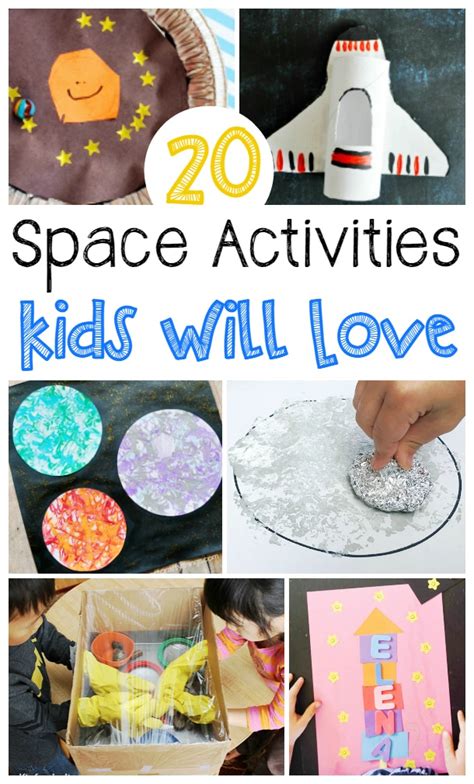 This list of tv free activities for a toddler is a way to inspire me as much as you to try some of these simple activities before reaching for the remote. 20 Space Activities for Kids ⋆ Homemade for Elle